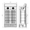 796Ltr Double Door Upright Freezer